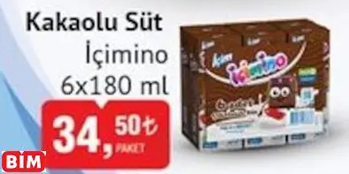 İÇİMİNO KAKAOLU SÜT İÇİMİNO KAKAOLU SÜT